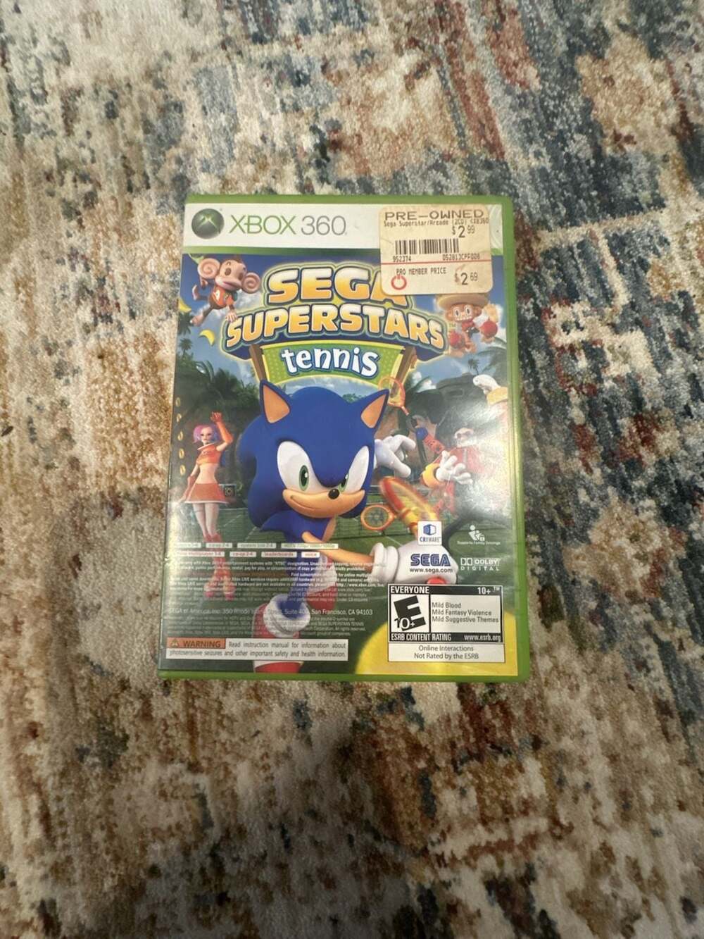 Microsoft Sega Superstars Tennis and Xbox Live Arcade 2-Disc Bundle Xbox 360